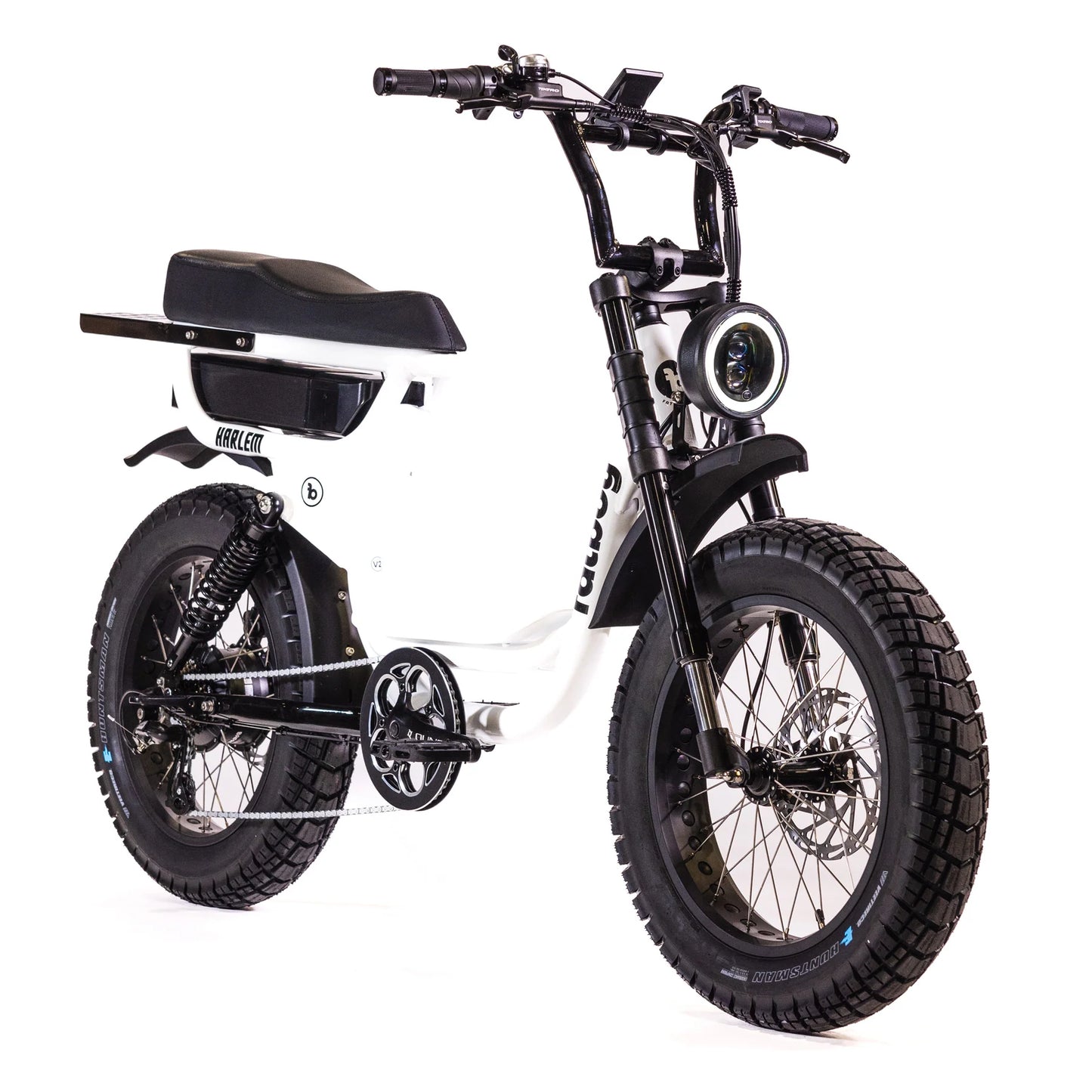 Fatboy Harlem V2 white electric bike Wollongong Steves Snow Store