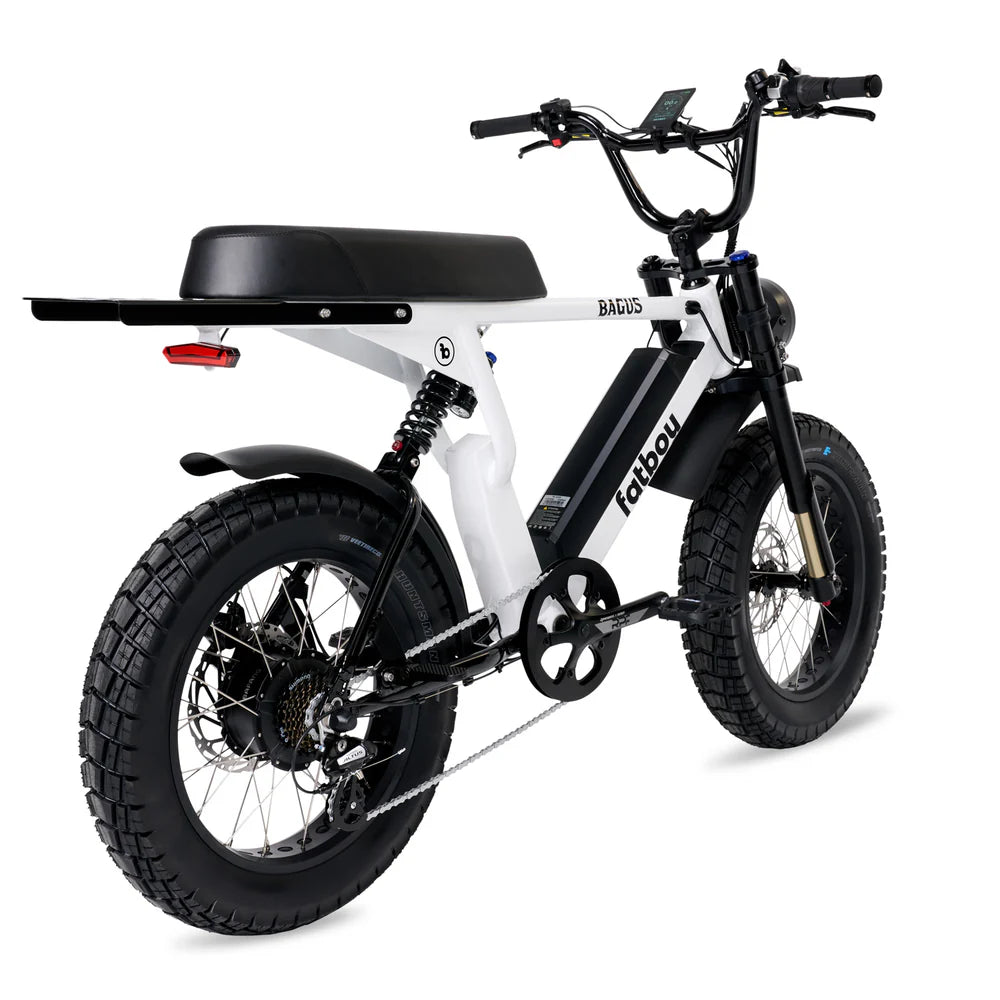 Fatboy Bagus V2 white electric bike Wollongong Steves Snow Store