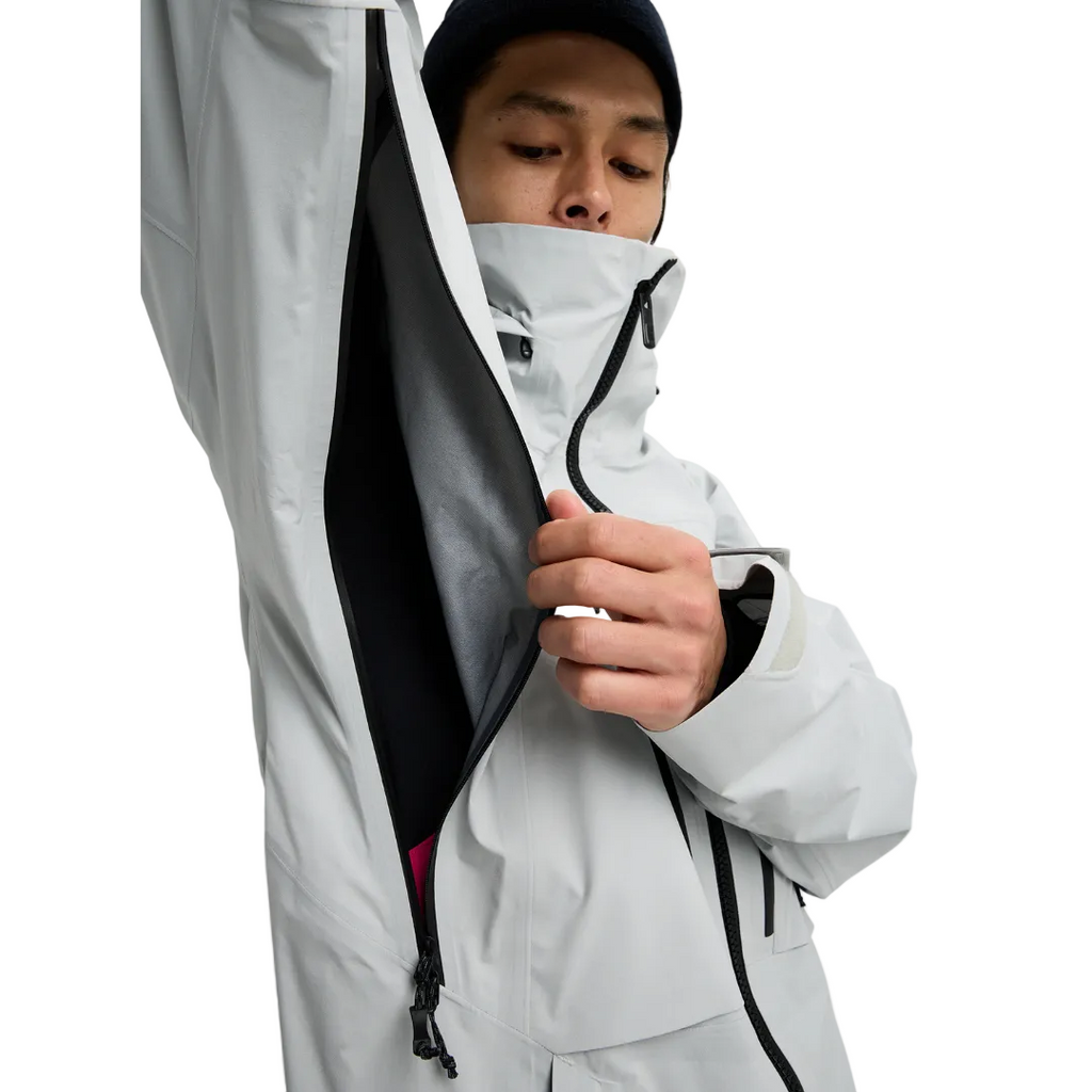 Burton AK Gore Hover 3L Jacket Gray Cloud steves snow store wollongong