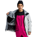 Burton AK Gore Hover 3L Jacket Gray Cloud steves snow store wollongong