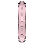 Steve's snow store Wollongong - Pink snowboard with black patterns on a white background