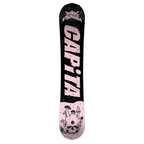 Steve's snow store Wollongong - Capita snowboard with black and pink design on a white background