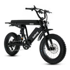 Steve's snow store Wollongong - Black electric bike with 'fatboy' branding on a white background