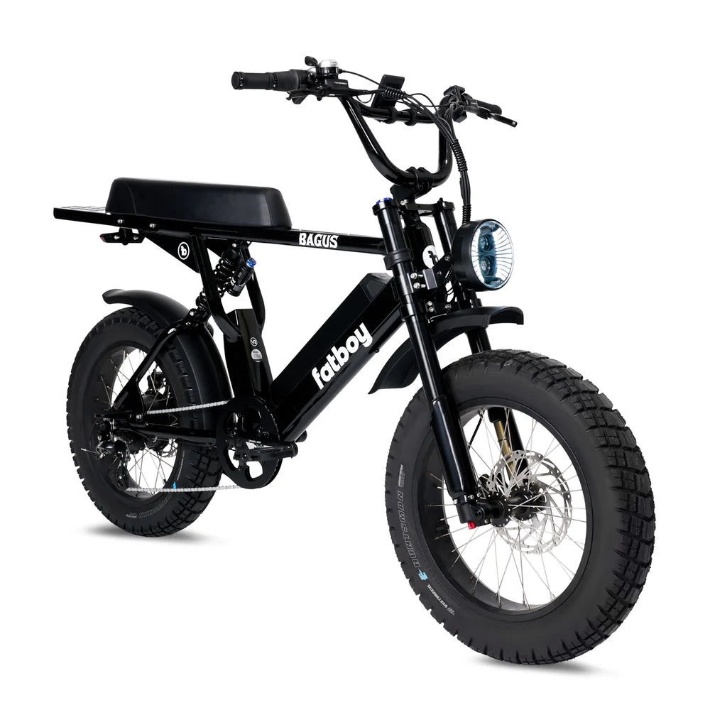 Fatboy Bagus V2 black electric bike Wollongong Steves Snow Store