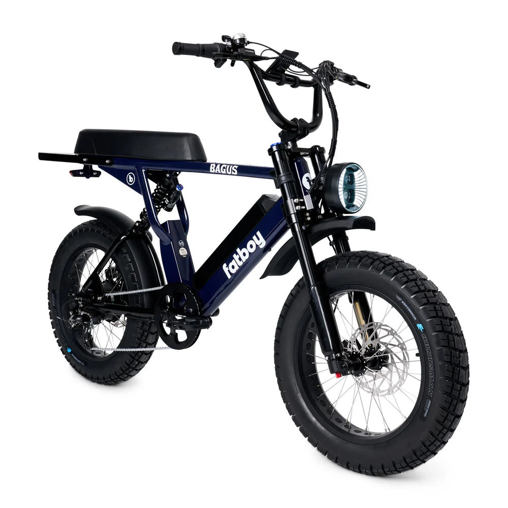 Fatboy Bagus V2 midnight blue electric bike Wollongong Steves Snow Store