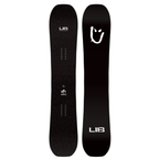 Steves snow store Wollongong - Black snowboard with LIB logo on a white background