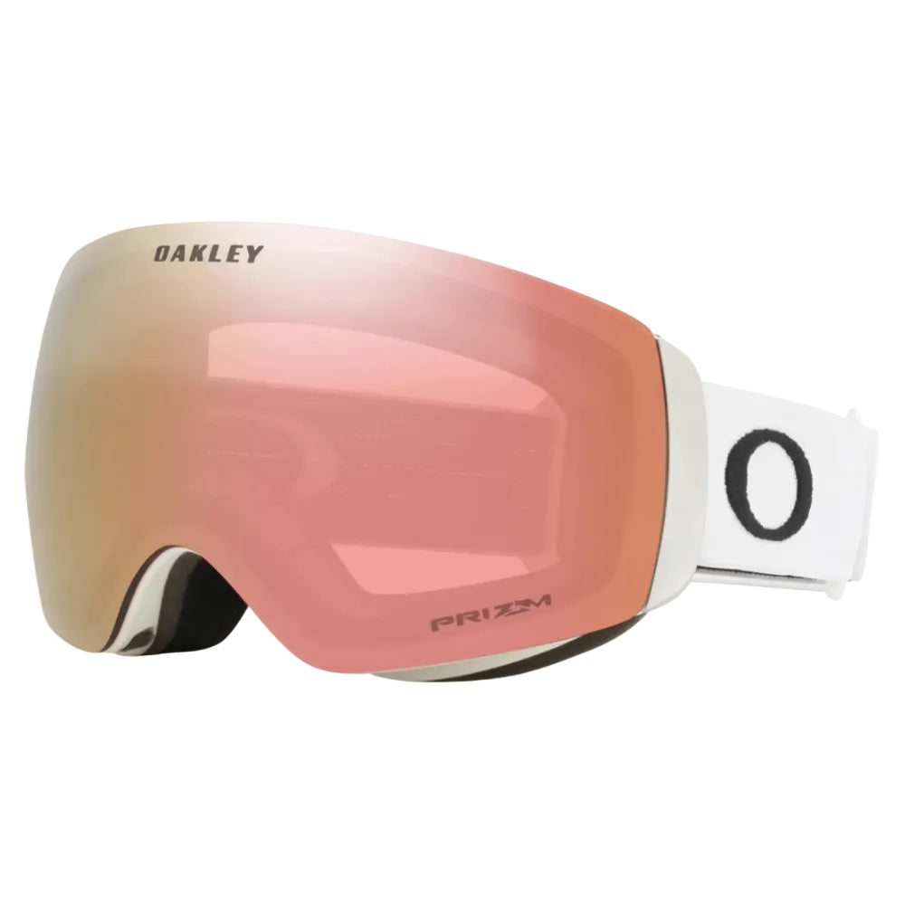Oakley Flight Deck M white with rose gold prizm Lens Steves Snow Store Wollongong