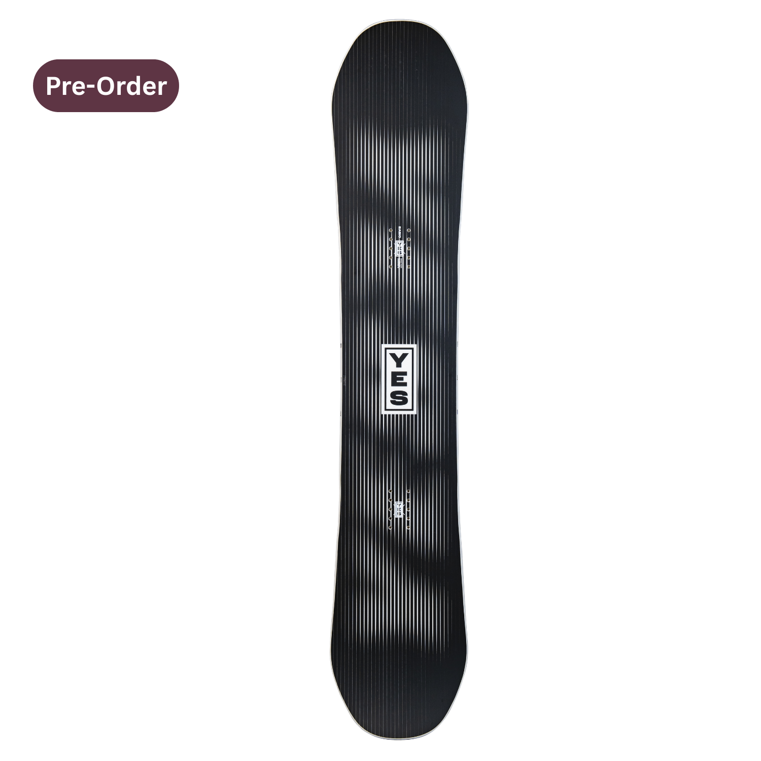 Steves snow store Wollongong - Black snowboard with a brand logo on a white background