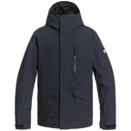 Quiksilver Mission Solid Jacket True Black Steves Snow Store Wollongong