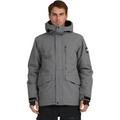Quiksilver Mission Solid Jacket Heather Grey Steves Snow Store Wollongong