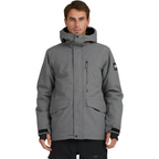 Quiksilver Mission Solid Jacket Heather Grey Steves Snow Store Wollongong