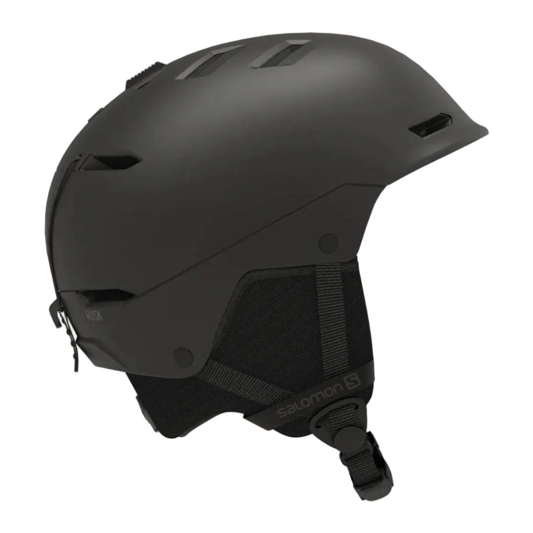 Salomon Husk Helmet Black Steves Snow Store Wollongong