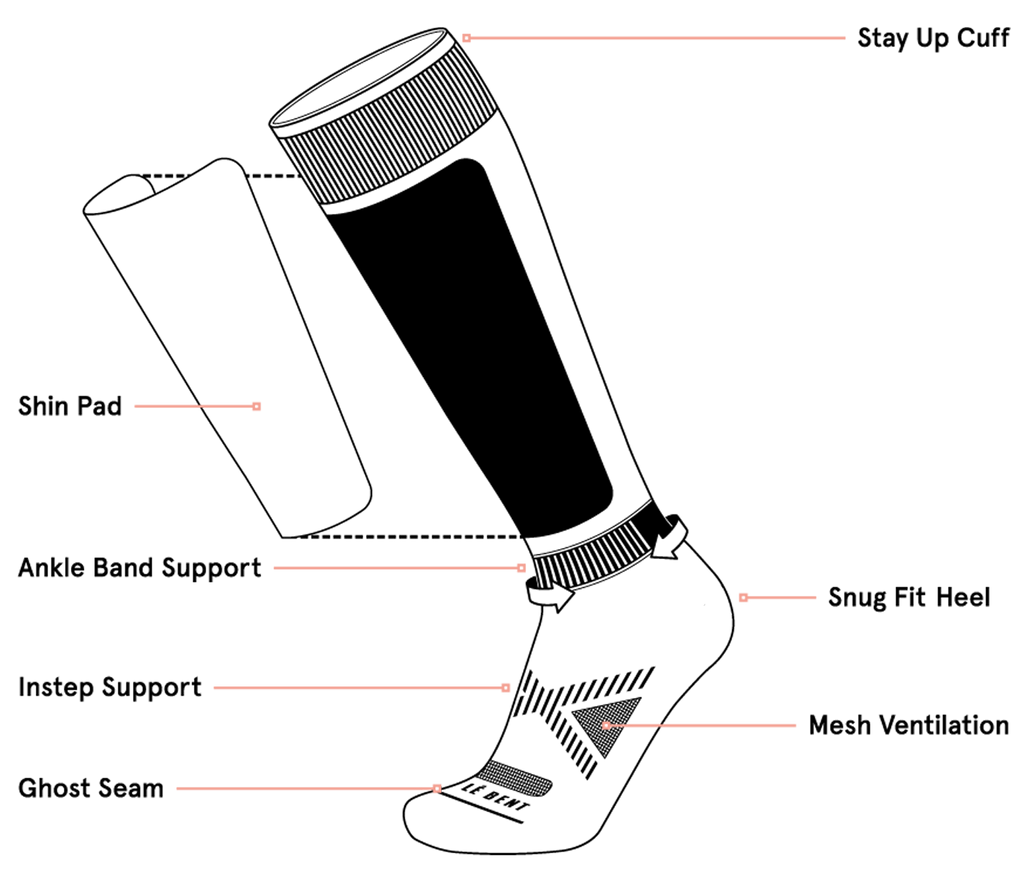 Le Bent Targeted Cushion Snow Sock