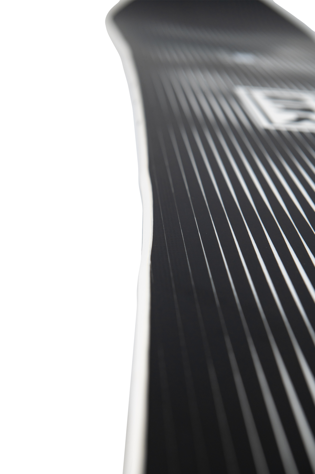 Steve's snow store Wollongong- Close-up of a snowboard with a brand logo on a white background