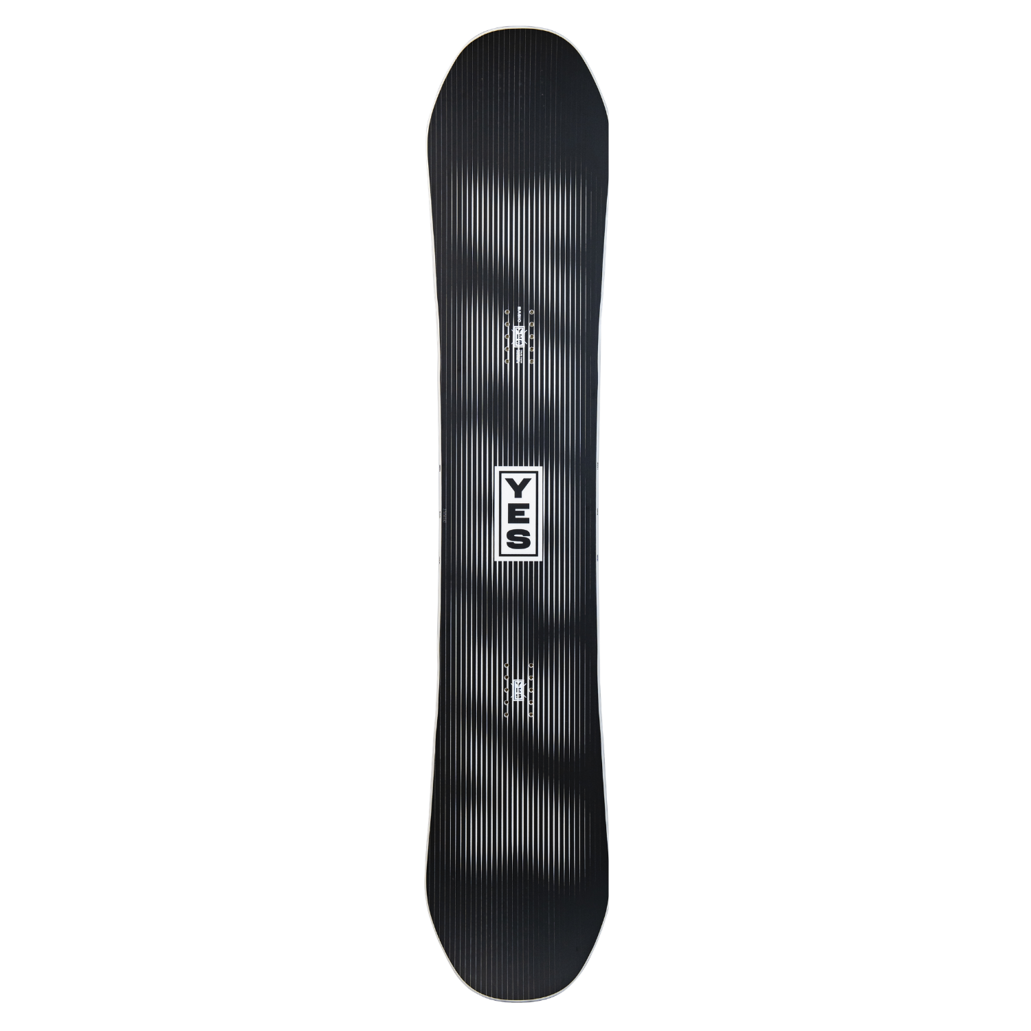 Steves snow store Wollongong - Black snowboard with a brand logo on a white background