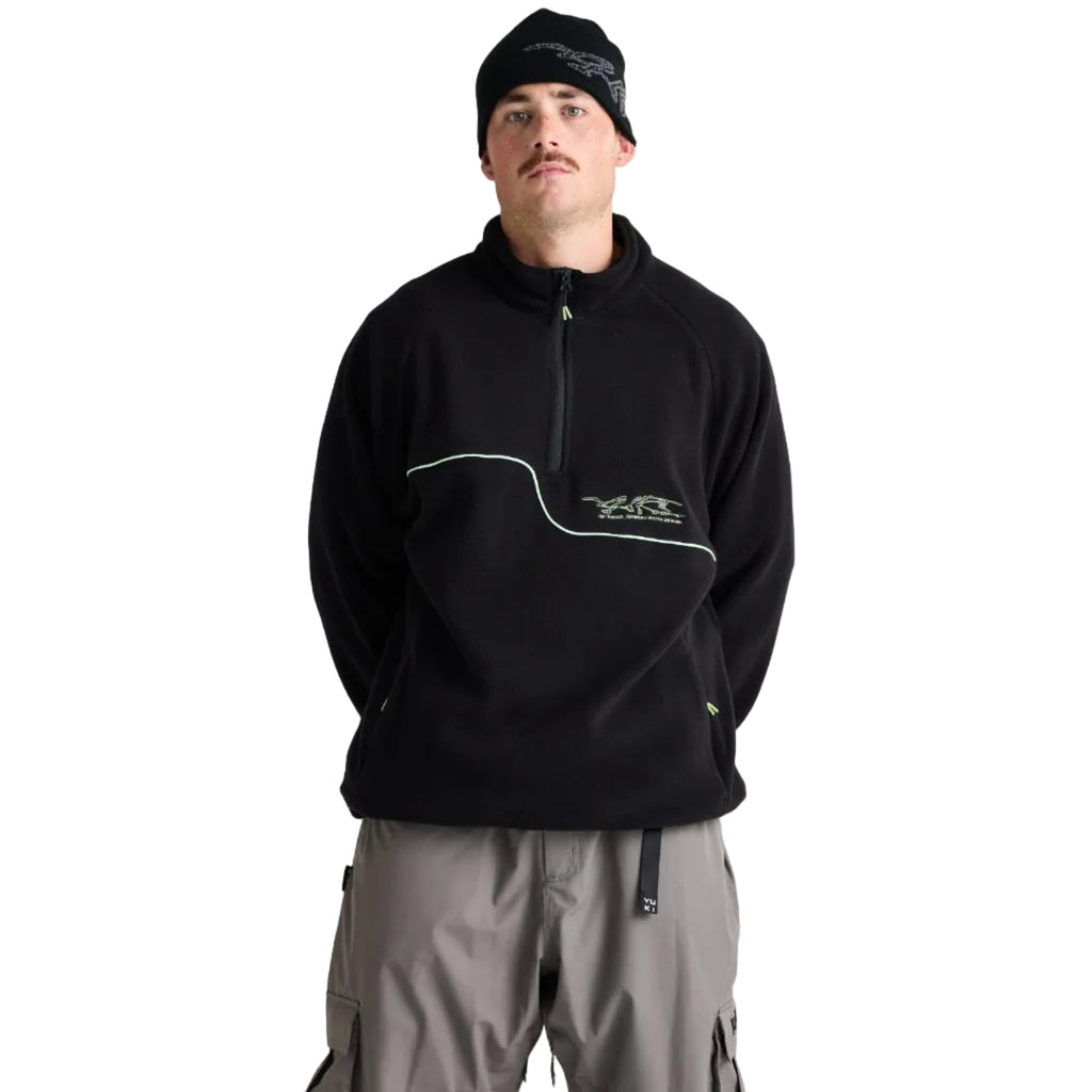 Yuki Threads Slack Country Polar Fleece Black steves snow store wollongong